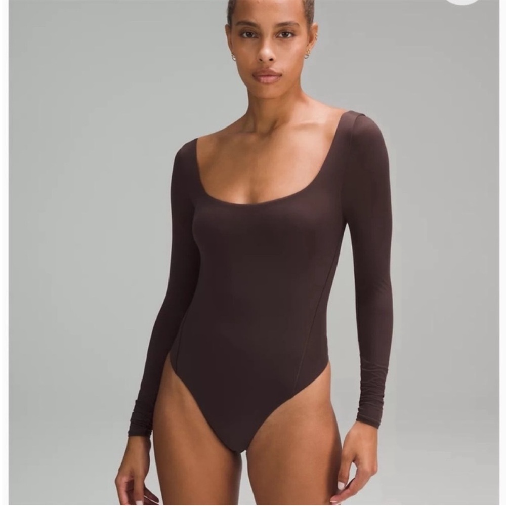 Lululemon Wundermost Ultra-Soft Nulu Square-Neck Long-Sleeve Bodysuit